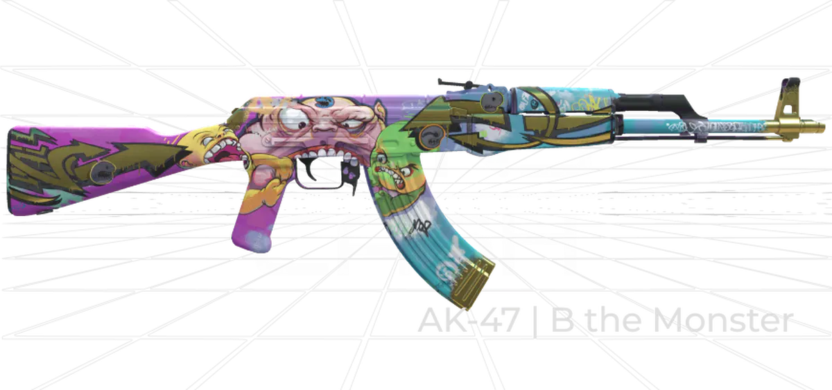 AK-47 B the Monster CS2 skin