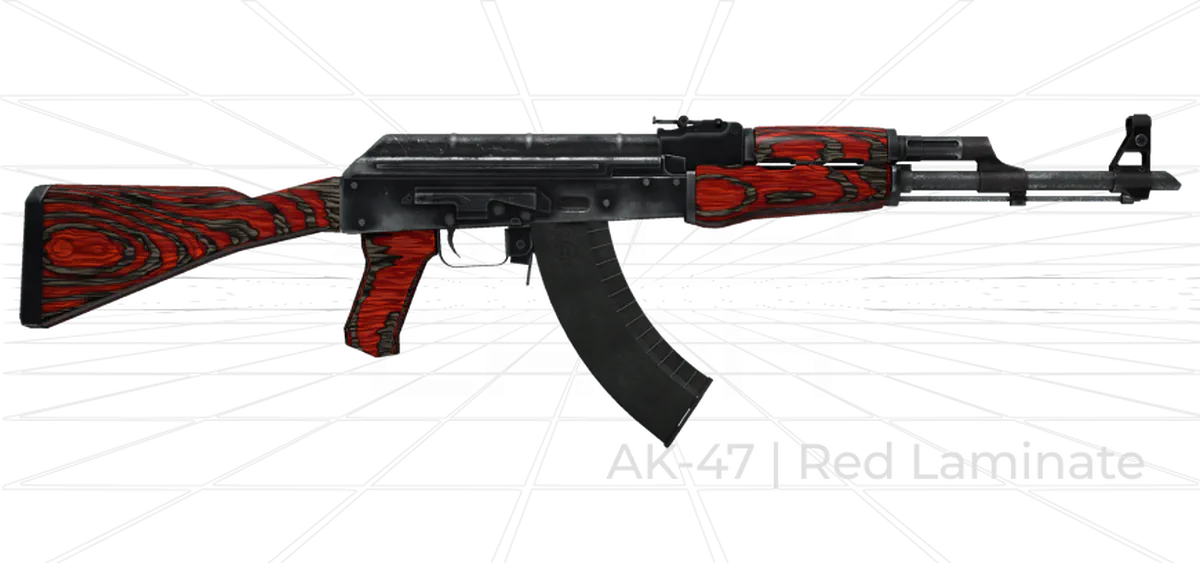AK-47 Red Laminate CS2 skin