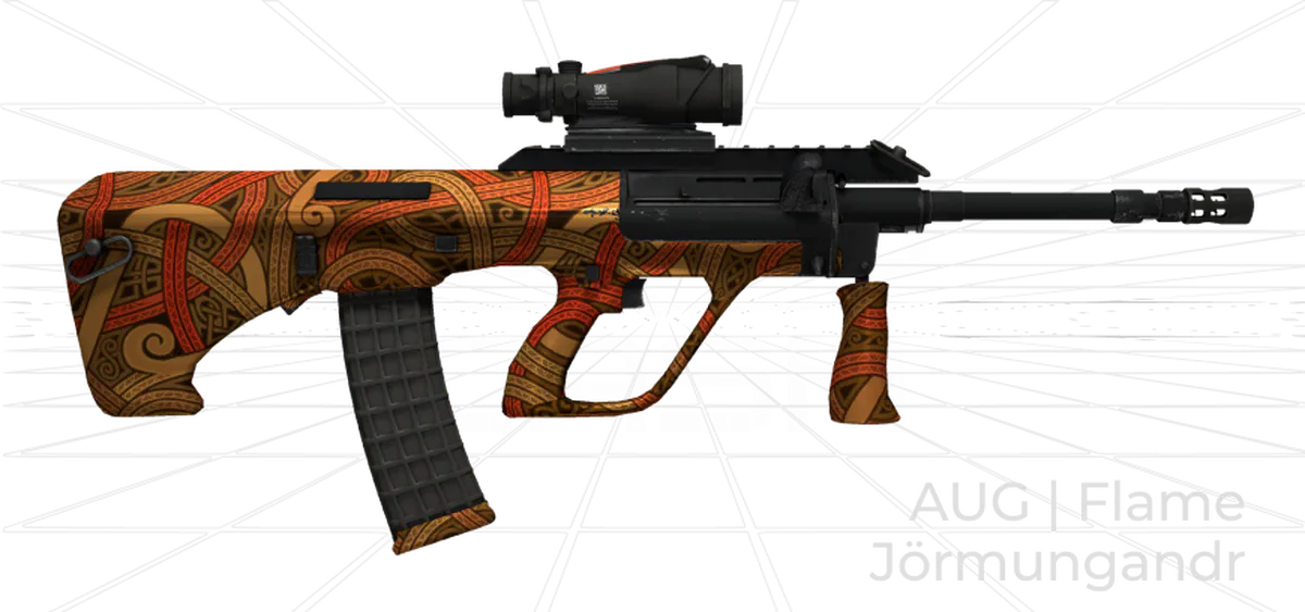 AUG Flame Jormungandr skin