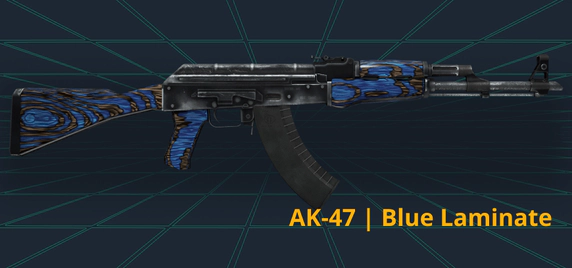 AK-47 Blue Laminate