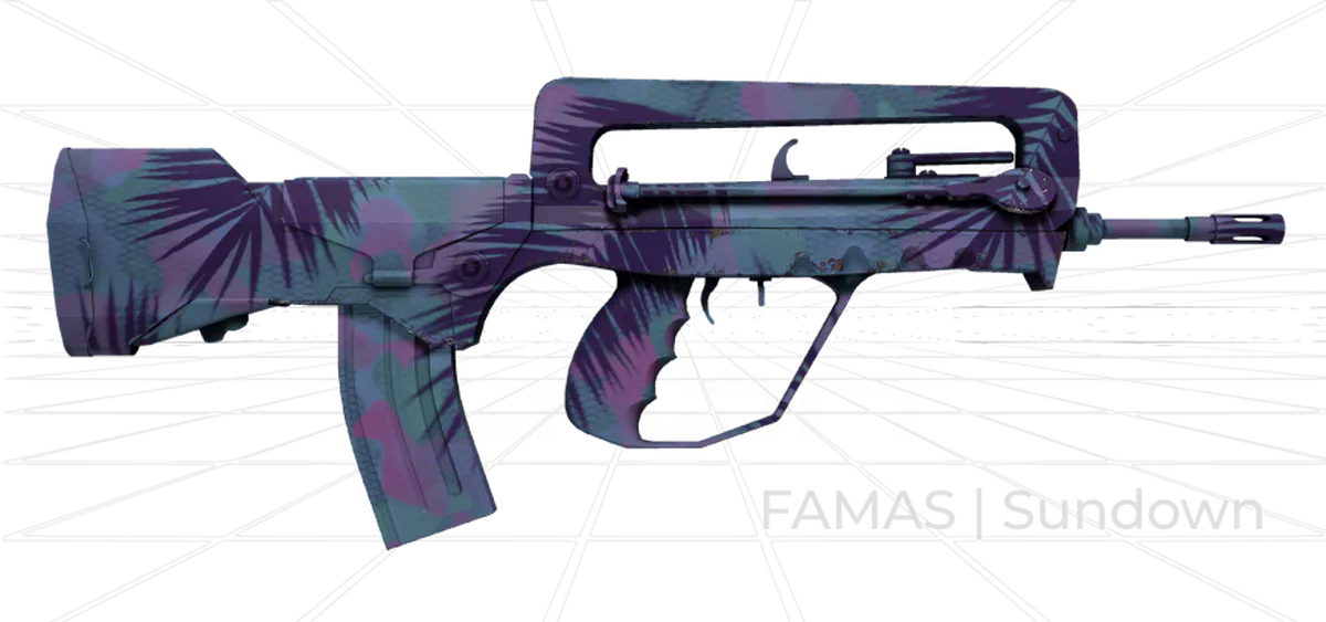 FAMAS Sundown CS2 skin