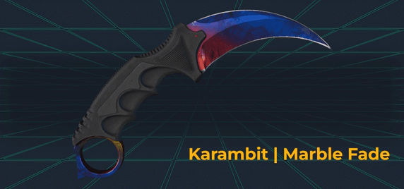 Karambit _ Marble Fade csgo skin