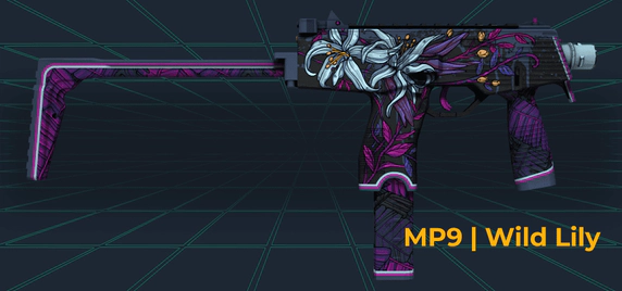 MP9 Wild Lily skin