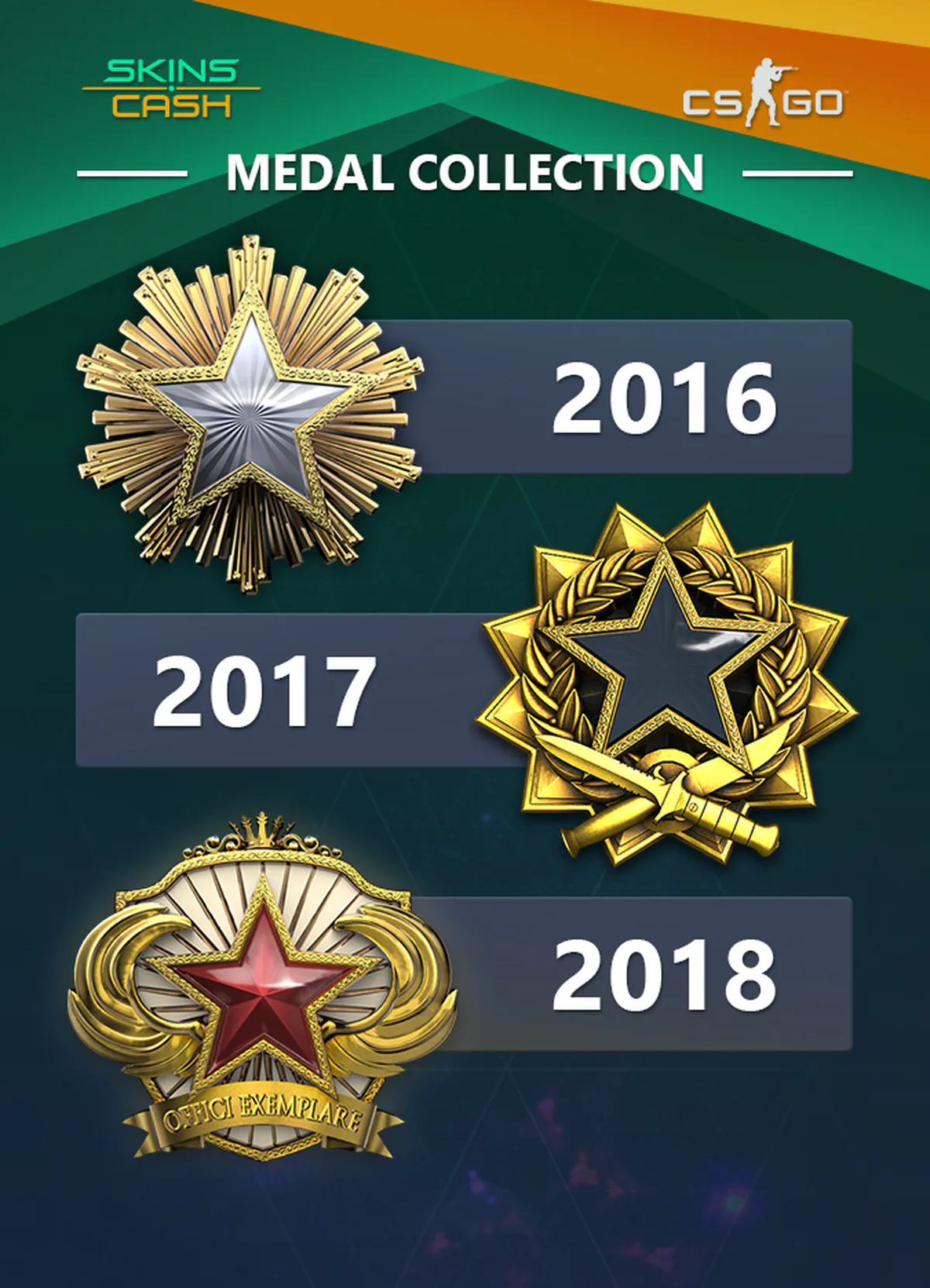 Medal Collection in CS:GO 