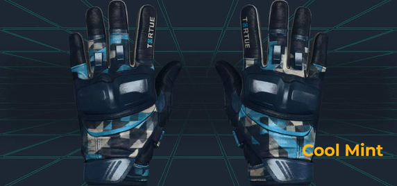 Cool Mint Moto Gloves