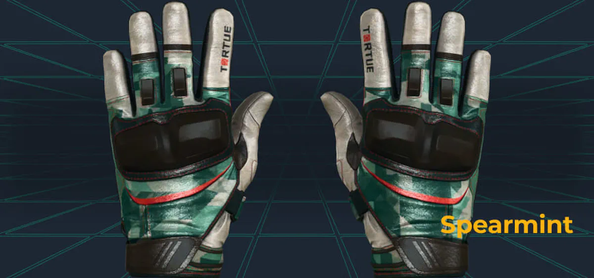 Spearmint Moto Gloves
