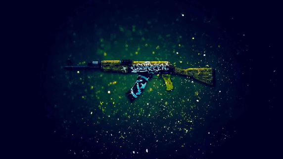 CS GO wallpaper HD AK-47 wasteland rebel