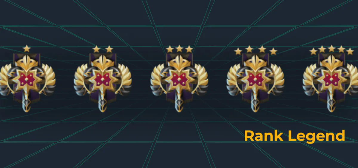 Rank Legend in Dota 2